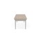 Lesro Lenox Steel 3 Seat Bench, Stone (Beige) Seat, Stone Back, 67 W 21 L 18.5 H, Linette Vinyl Seat LS3001 - alternate 3